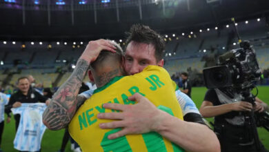 Foto de Messi coloca Brasil e Argentina como favoritos e lamenta ausência de Neymar na Copa América