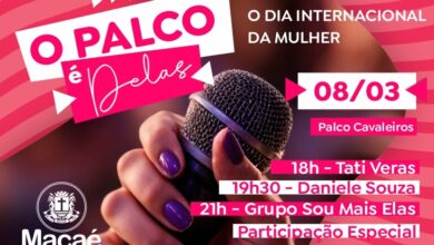 'Palco É Delas' é atração no Dia Internacional da Mulher nos Cavaleiros