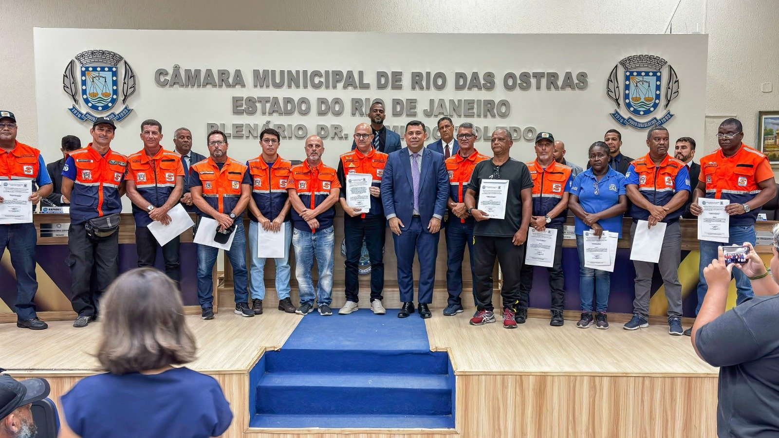 Defesa Civil recebe Moção de Aplausos na Câmara de Rio das Ostras