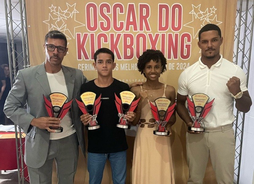Projeto Anjos de Combate de Macaé recebe prêmios no Oscar do Kickboxing 2024