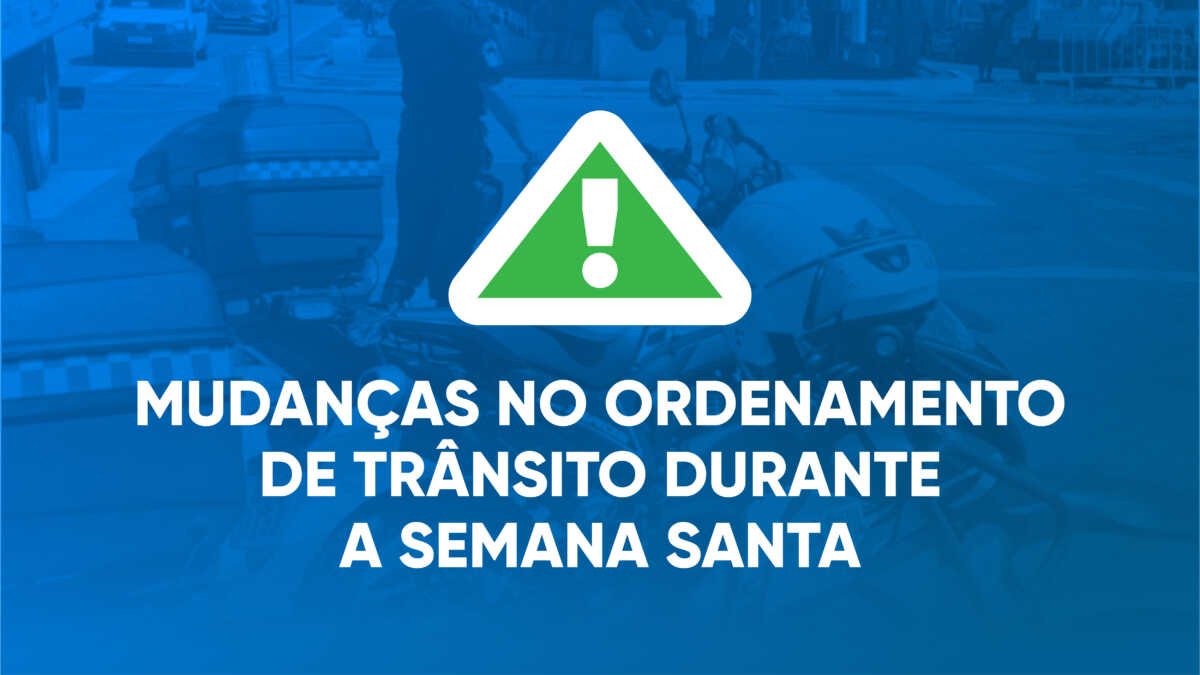 Prefeitura aldeense informa mudanças no ordenamento de trânsito durante a Semana Santa